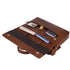 Vinay Flap Genuine Leather Slim Laptop Bag/ Office Bag Hive